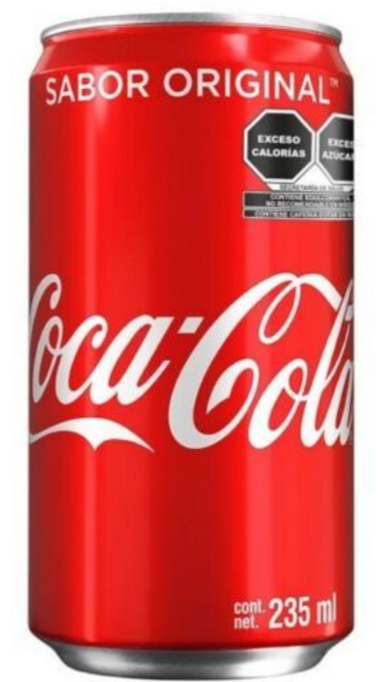 COCA COLA MEXICANA / MEXICAN COCA COLA - 2 PACKS OF 8 CANS OF 235ml EACH - FREE SHIPPING
