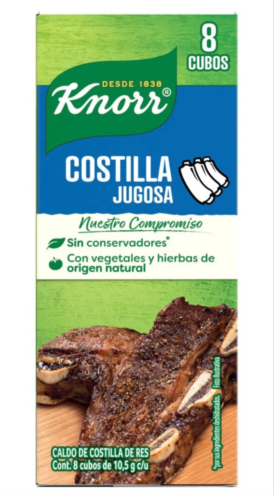 3X KNORR COSTILLA JUGOSA SAZONADOR ( JUICY RIB SEASONING )3 BOXES FREE SHIPPING