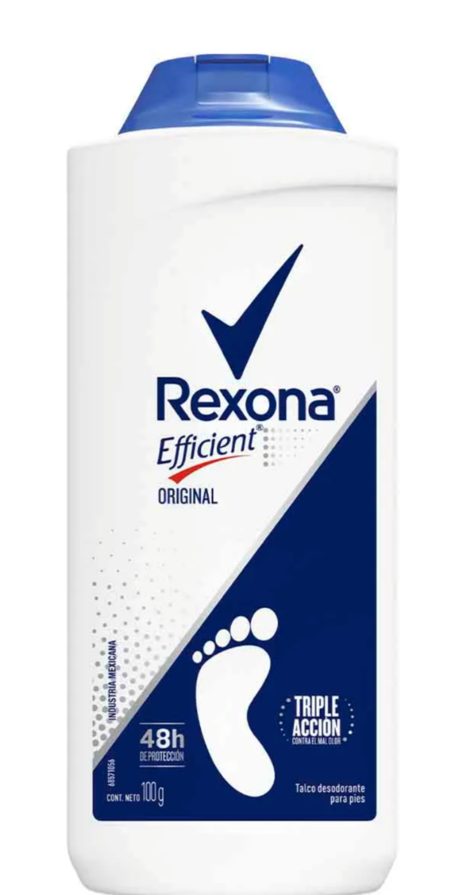 REXONA EFFICIENT TALCO / TALCUM POWDER - CONTAINER of 100g EACH - FREE SHIPPING