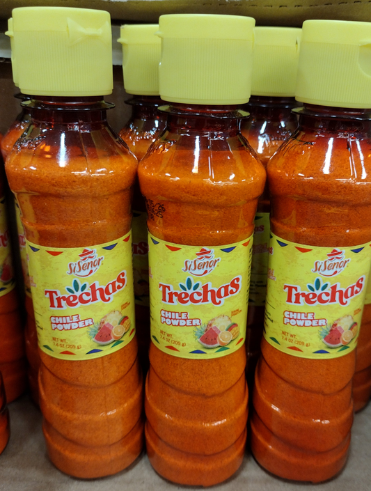 TRECHAS CHILI POWDER - 3 BOTTLES 7.4 OUNCES EACH - FREE SHIPPING