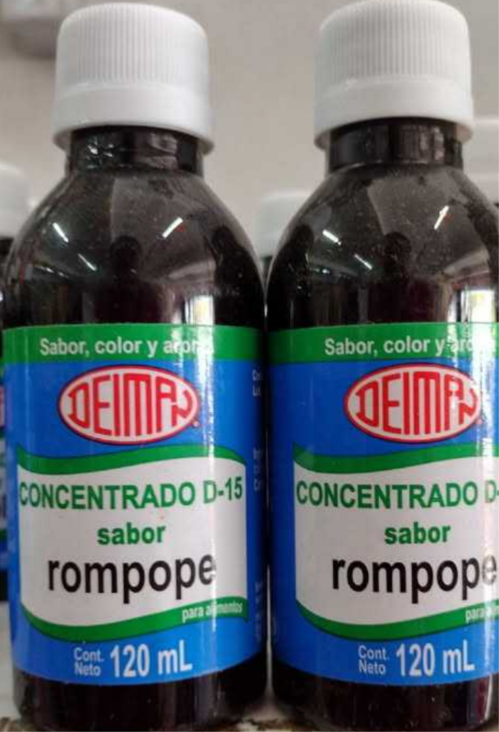 DEIMAN ROMPOPE SABORIZANTE CONCENTRADO / EGGNOG FLAVOR CONCENTRATE - 2 BOTTLES OF 120ml EACH - FREE SHIPPING