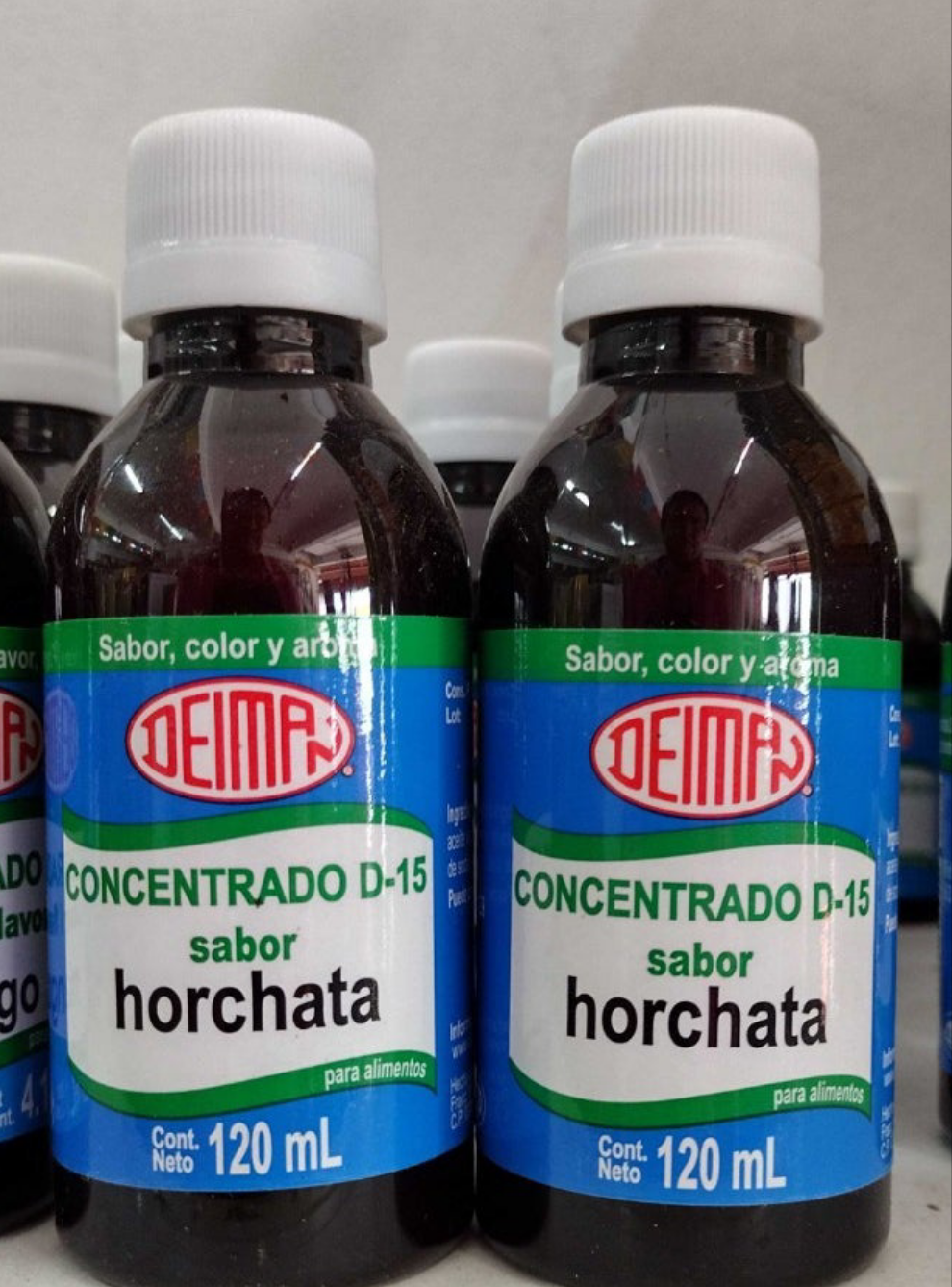 DEIMAN HORCHATA SABORIZANTE CONCENTRADO /   FLAVOR CONCENTRATE - 2 BOTTLES OF 120ml EACH - FREE SHIPPING