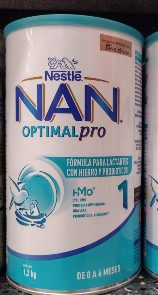 NESTLE NAN OPTIPRO 1 -  BIG CAN OF 42.3 OUNCES (1.2 KILOS) EACH - FREE SHIPPING