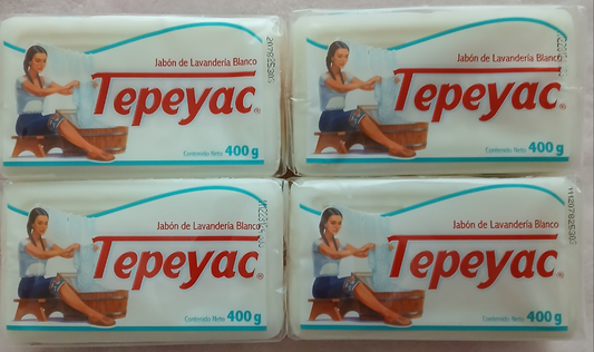 Tepeyac Laundry Soap Bars ( Jabon Blanco De Barra ) 4 Of 400g Ea -Free Shipping