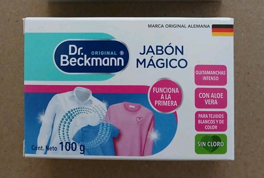 DR BECKMANN MAGIC SOAP STAIN REMOVER / JABON MAGICO QUITAMANCHAS - 3 BOXES 100g- FREE  SHIPPING