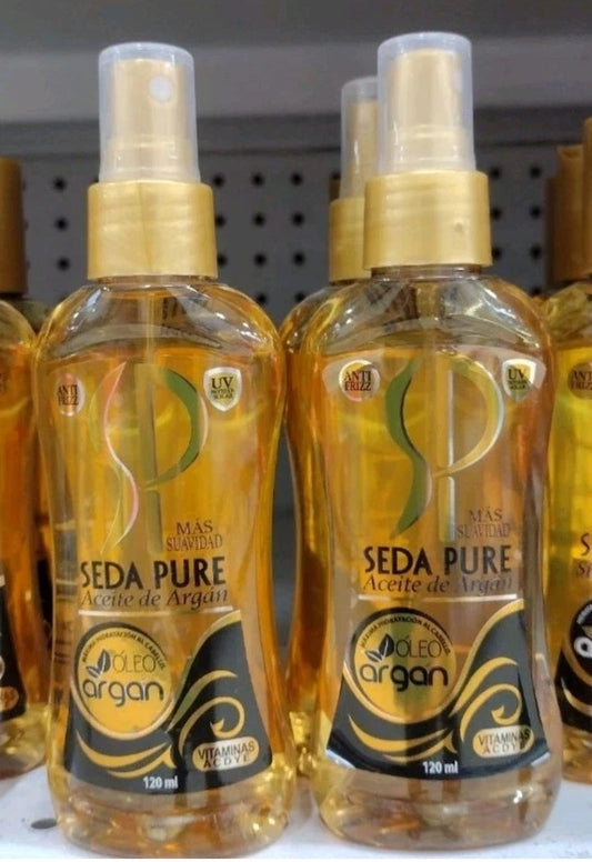 2X SEDA ACEITE ARGAN / PURE ARGAN OIL - 2 BOTTLES OF 120ml EACH - FREE SHIPPING /  ENVIO GRATIS