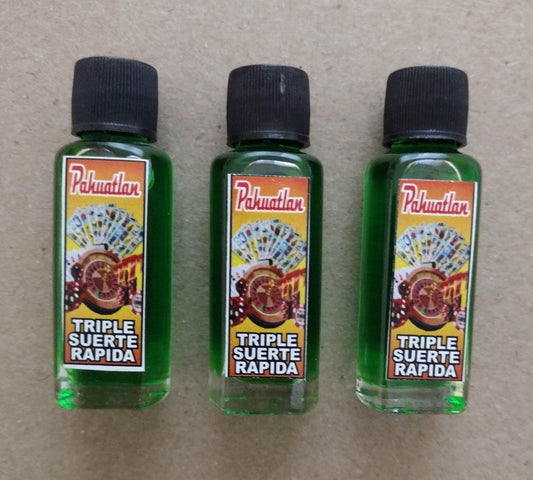 3X TRIPLE SUERTE RAPIDA ESENCIA ) TRIPLE GOOD LUCK MYSTIC ESSENCE - 3 FRASCOS DE 8ml c/u - ENVIO GRATIS