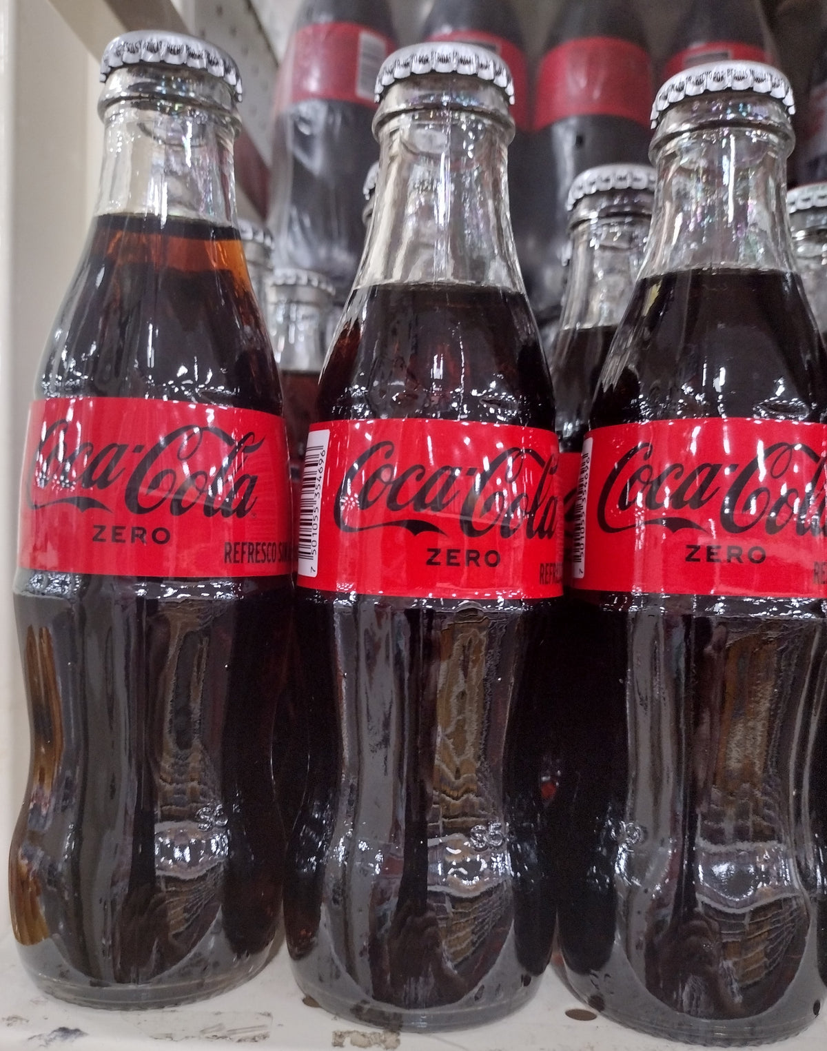 COCA COLA MEXICANA ZERO SIN AZUCAR / MEXICAN ZERO SUGAR FREE SODA - 6 GLASS BOTTLES OF 235ml EACH - FREE SHIPPING