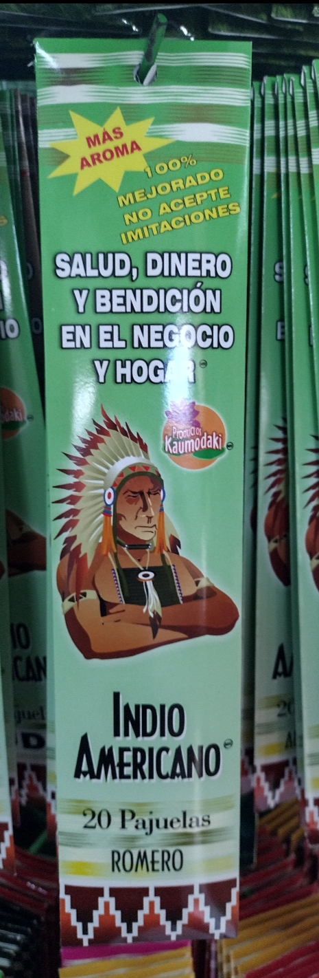 3X INDIO AMERICANO INCIENSO AROMA ROMERO ( ROSEMARY )- 3 CAJAS DE 20 PAJUELAS C/U - ENVIO GRATIS