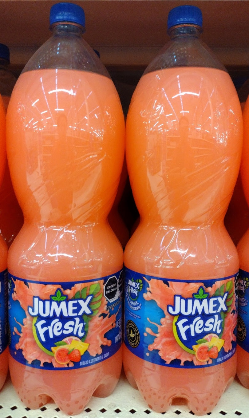 4X JUMEX FRESH SABOR CONGA FLAVORED FRUIT DRINK - 4 BIG BOTTLES OF 2 LITERS  (68 OUNCES) EACH - FREE SHIPPING