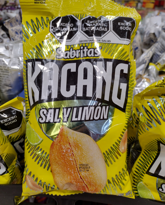 KACANG CACAHUATE CON SAL Y LIMON / PEANUTS WITH LIME - 4 BIG BAGS 185g EACH - FREE SHIPPING