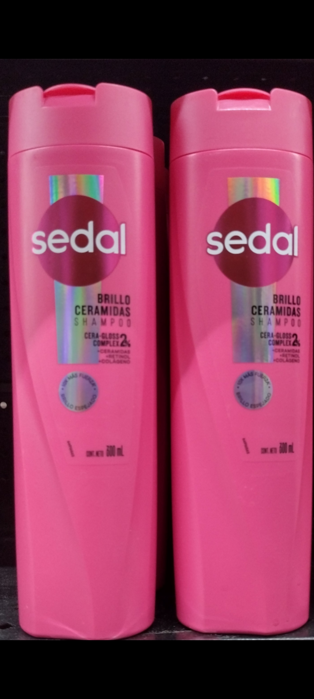SEDAL CERAMIDES ( CERAMIDAS ) SHAMPOO BRILLO - 2 BIG BOTTLES OF 620ml EACH - FREE SHIPPING