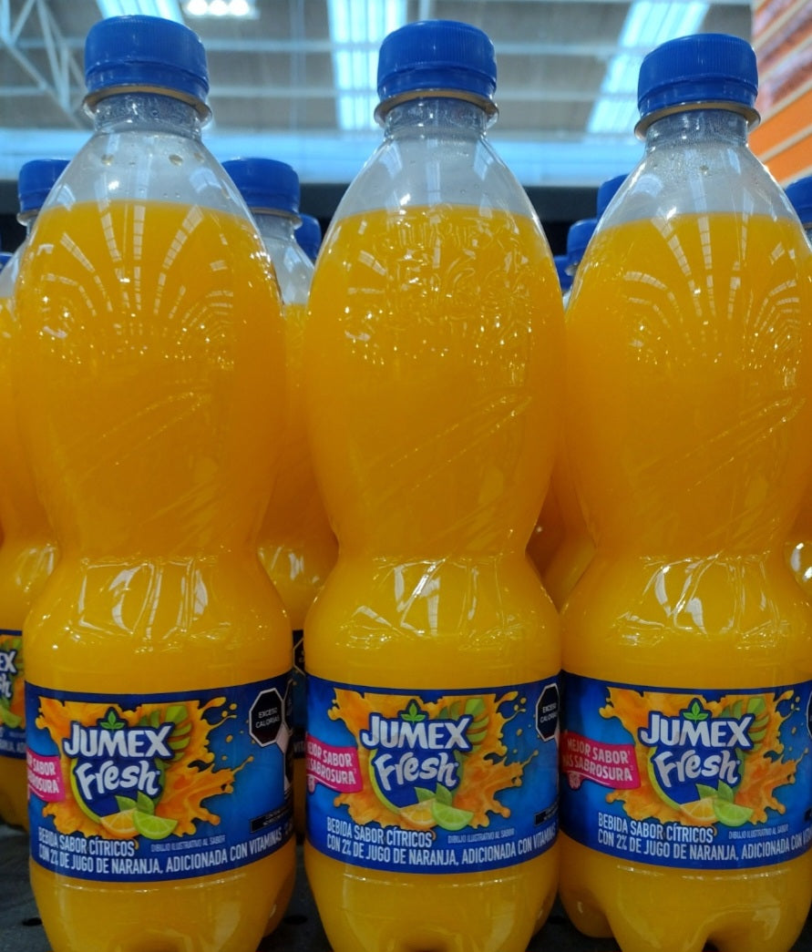 12X JUMEX JUGO CITRICO SABOR NARANJA / ORANGE FLAVOR DRINK - 12 BOTTLES OF (20.3 OUNCES) EACH - FREE SHIPPING