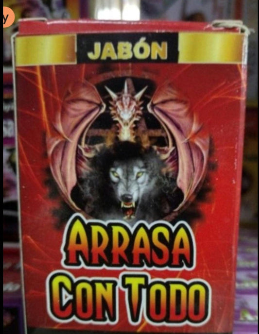 3X ARRASA CON TODO JABON ESOTERICO / RID ALL EVIL CLEANSING ESOTERIC SOAP - 3 Soaps of 90g Each - Free Shipping / Envio Gratis