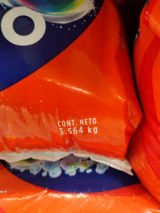 2X ACE DETERGENTE EN POLVO OXIGENO ACTIVO ( DETERGENT POWDER ) 2 BOLSAS GRANDES DE 3.56 KILOS (127 OUNCES) EACH - FREE SHIPPING