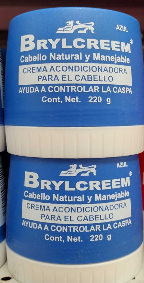BRYLCREEM ORIGINAL CREMA ACONDICIONADOR CONTROL CASPA / DANDRUFF CONTROL HAIR CREAM ( CREMA PARA CABELLO ) - 2 JARS OF 220g EACH - FREE SHIPPING