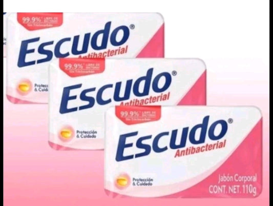 ESCUDO ANTIBACTERIAL SOAP / JABON ANTIBACTERIAL - 10 SOAP BARS - FREE SHIPPING