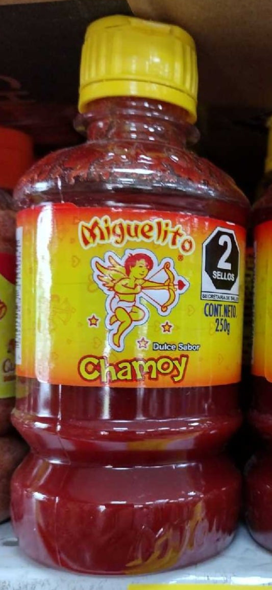 3X Miguelito  Liquid Chamoy Powder ( Chamoy En Liquido ) - 3 Bottles of 250g each