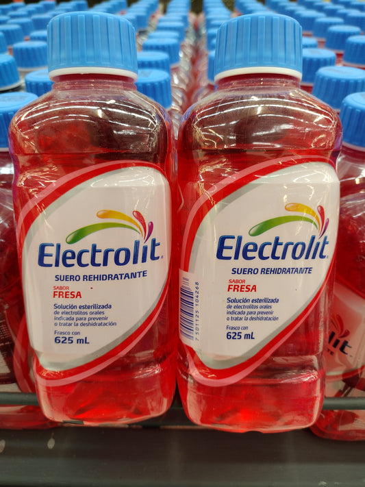 11X ELECTROLIT STRAWBERRY REHYDRATING ENERGY DRINK / FRESA SUERO REHIDRATANTE - 11 BOTTLES OF 21.1 OUNCES ( 625ml ) EACH - FREE SHIPPING