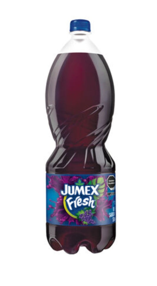 4X JUMEX FRESH SABOR UVA / GRAPE FLAVORED FRUIT DRINK - 4 BIG BOTTLES OF 2 LITERS  (68 OUNCES) EACH - FREE SHIPPING