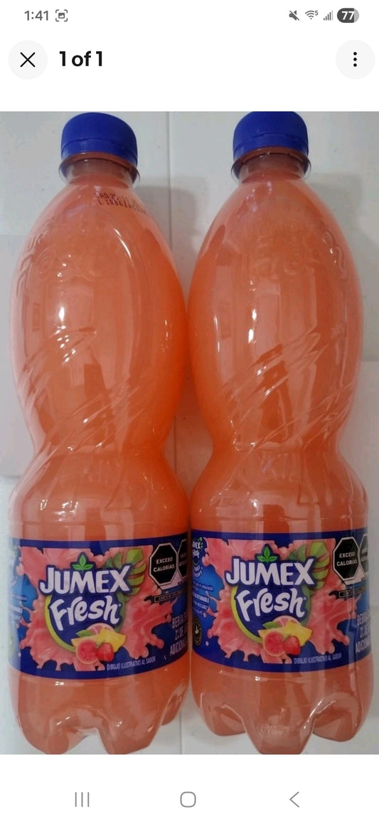 12X JUMEX FRESH CONGA / FRUIT FLAVOR DRINK - 12 BOTTLES OF (20.3 OUNCES) EACH - FREE SHIPPING