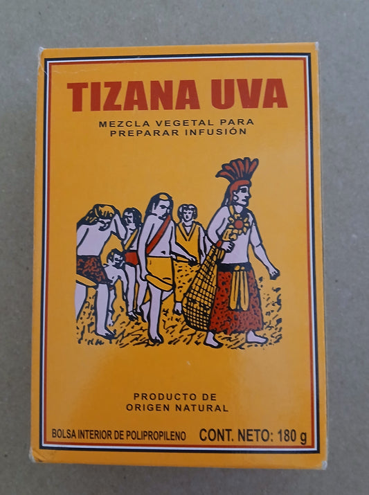 Azteca Tizana Uva Te (Grape Tea) - Box of 180g - Free Shipping