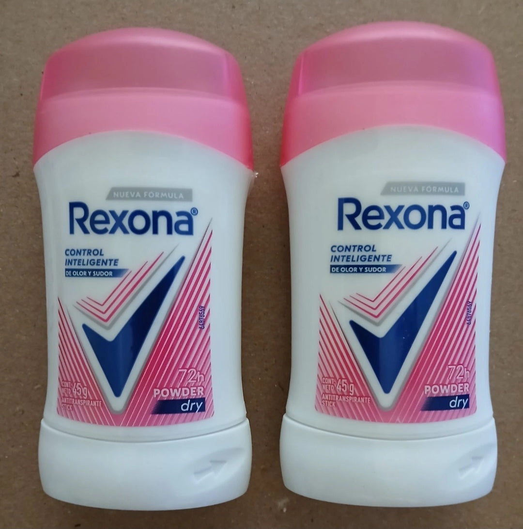 REXONA DEODORANT POWDER DRY / DESODORANTE - 2 DEODORANTS OF 45g EACH - FREE SHIPPING (Copy)