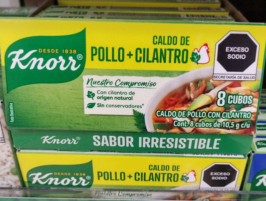 3X KNORR CILANTRO CON POLLO SAZONADOR ( CILANTRO AND CHICKEN SEASONING )3 BOXES FREE SHIPPING