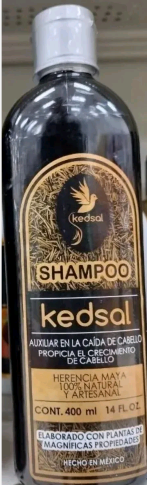 KEDSAL SHAMPOO HAIR LOSS AID / CAIDA DE CABELLO SHAMPOO - 14 OUNCE BOTTLE - ENVIO GRATIS / FREE SHIPPING