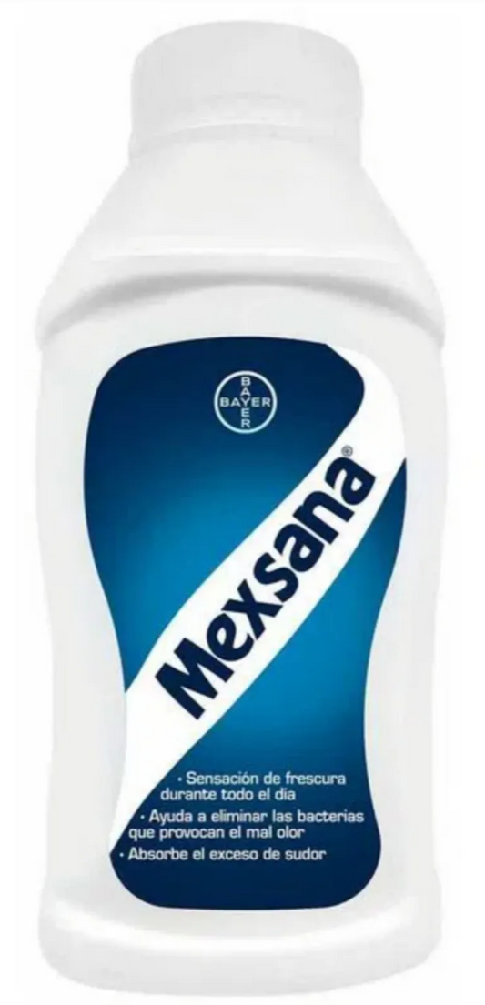 MEXSANA TALCUM POWDER ODOR ABSORBING / TALCO CORPORAL - 80g CONTAINER - FREE SHIPPING